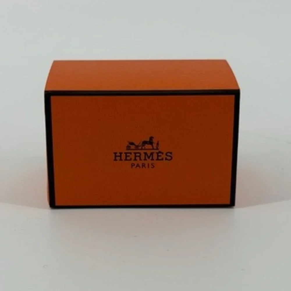 Hermes Paris Small Orange Jewelry Gift Box Sliding Drawer 2.5x1.5x1.5 Inch